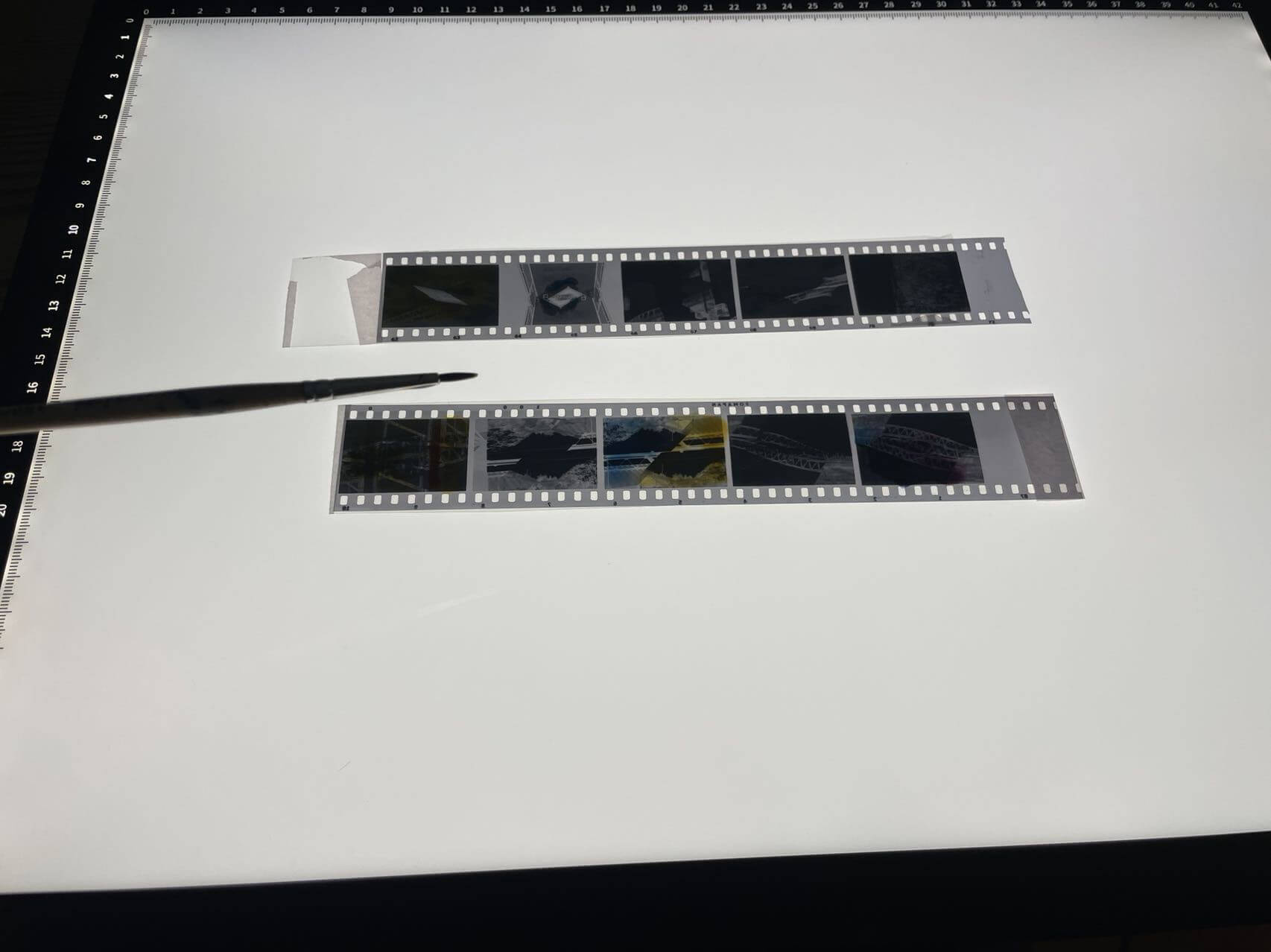 Blog-Technique - painting on negatives